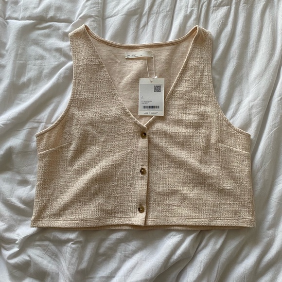 SOLD - OAK + FORT Knit Vest - Picture 1 of 2